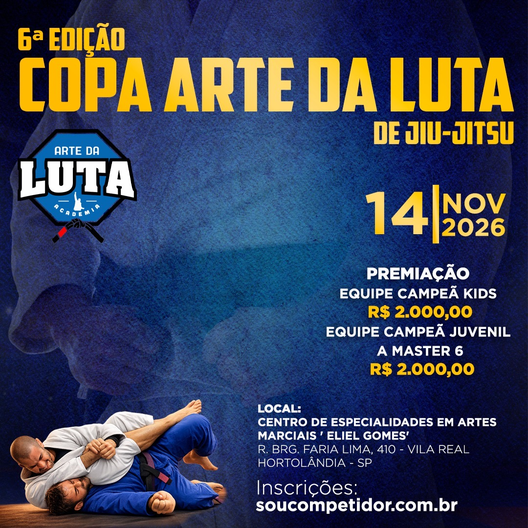 P2791-COPA ARTE DA LUTA DE JIU-JITSU 6 - EDICAO