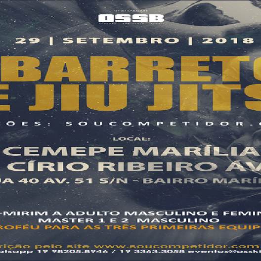 P0739-1ºBARRETOS DE JIU-JITSU ### 1 - EDICAO
