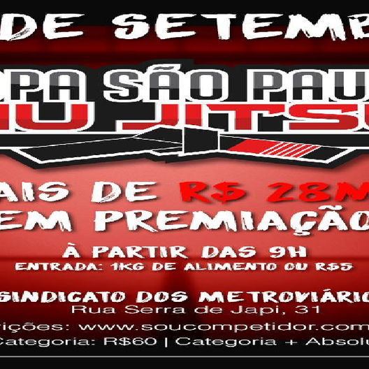 P0527-COPA SAO PAULO DE JIU JITSU 12 - EDICAO