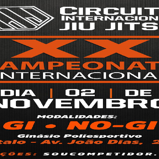P0910-XX CAMPEONATO INTERNACIONAL DE JIU JITSU XX - EDICAO
