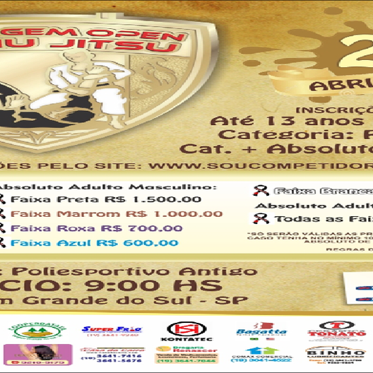 P0013-VARGEM OPEN DE JIU JITSU 1 - EDICAO