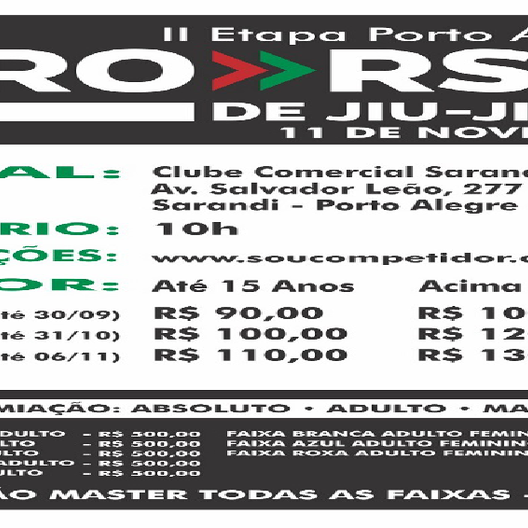 P0793-PRO RS 2018 DE JIU-JITSU 2 - EDICAO
