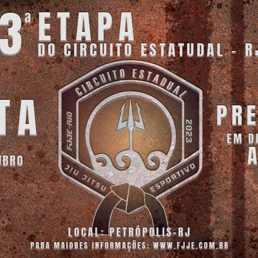 P1872-CIRCUITO ESTADUAL DE JIU-JITSU ESPORTIVO 3 - ETAPA