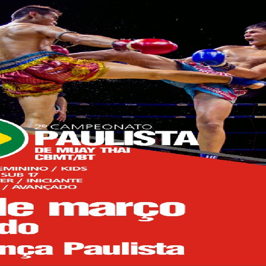 P0425-CAMPEONATO PAULISTA DE MUAY THAI 2 - EDICAO