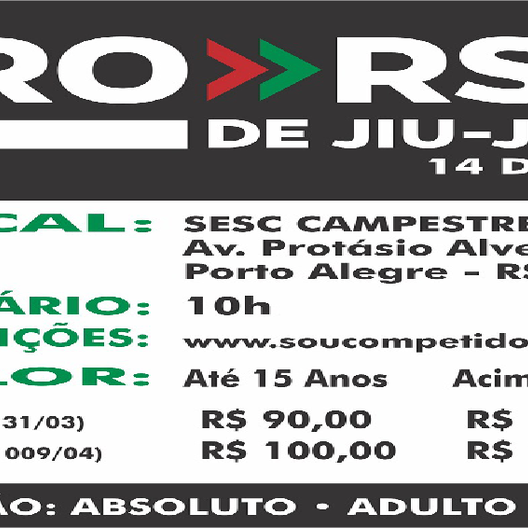 P0841-PRO RS 2019 DE JIU-JITSU 3 - EDICAO