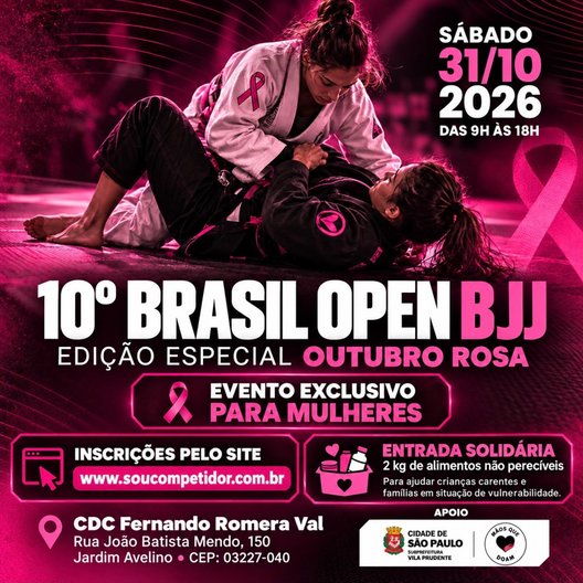 P2872-10º BRASIL OPEN BJJ PARA MULHERES 2026 - EDICAO