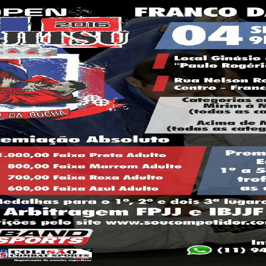 P0284-OPEN FRANCO DA ROCHA JIU JITSU 1 - EDICAO