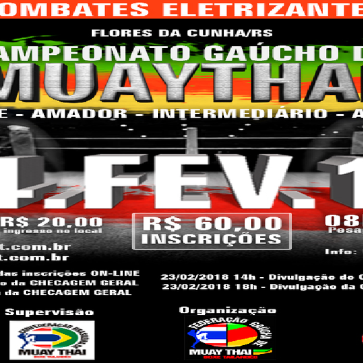 P0586-CAMPEONATO GAUCHO DE MUAY THAI 1 - EDICAO
