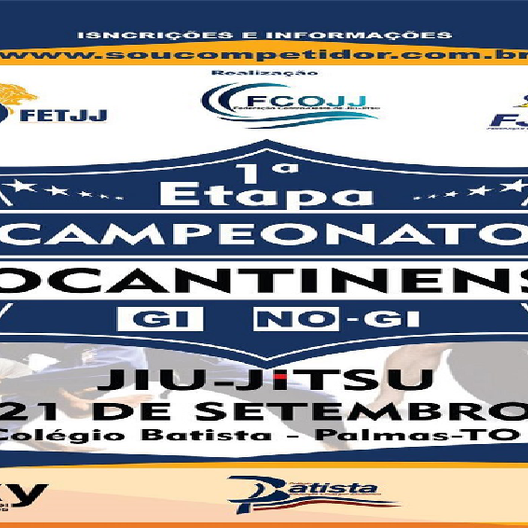 P0953-CAMPEONATO TOCANTINENSE DE JIU-JITSU GI E NOGI 1 - ETAPA