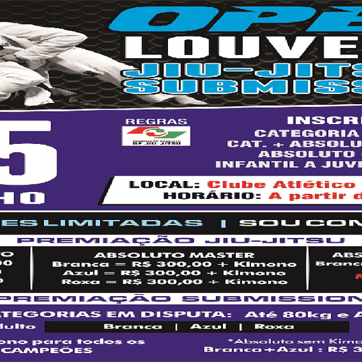 P0267-OPEN LOUVEIRA JIU JITSU E SUBMISSION 1 - EDICAO