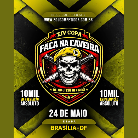 P2675-XIV COPA FACA NA CAVEIRA DE JIU-JITSU GI E NOGI FBMMA 2026 - EDICAO