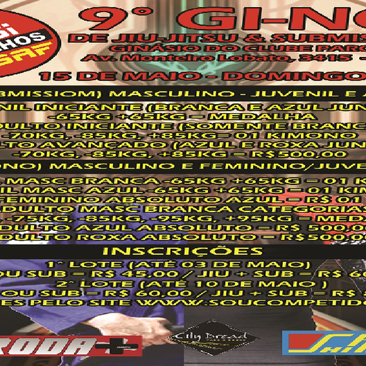P0245-GI-NOGI ORGAF DE JIU JITSU E SUBMISSION 9 - EDICAO