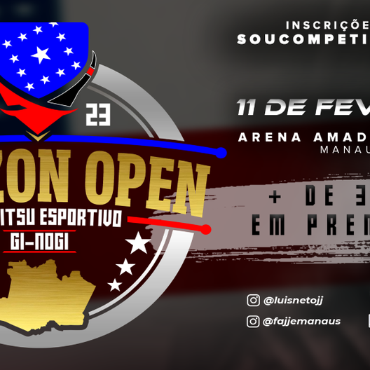 P1666-AMAZON OPEN GI E NOGI DE JIU JITSU ESPORTIVO 2023 - ETAPA