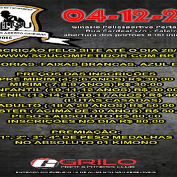 P0356-CAMPEONATO ABERTO CAIEIRAS 1 - EDICAO