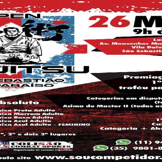 P0403-OPEN JIU JITSU SAO SEBASTIAO DO PARAISO 1 - EDICAO