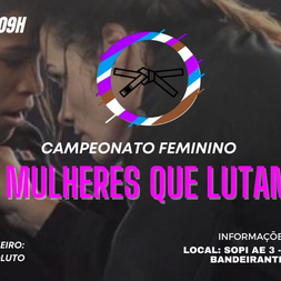 P1896-CAMPEONATO FEMININO MULHERES QUE LUTAM 1ª - EDICAO