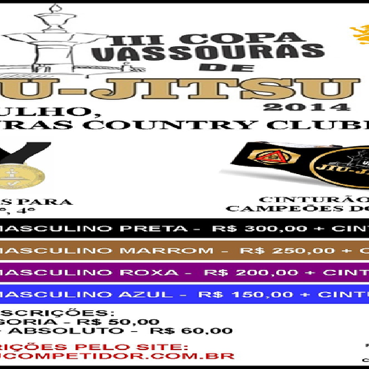 P0018-III COPA VASSOURAS DE JIU-JITSU 2014 1 - EDICAO