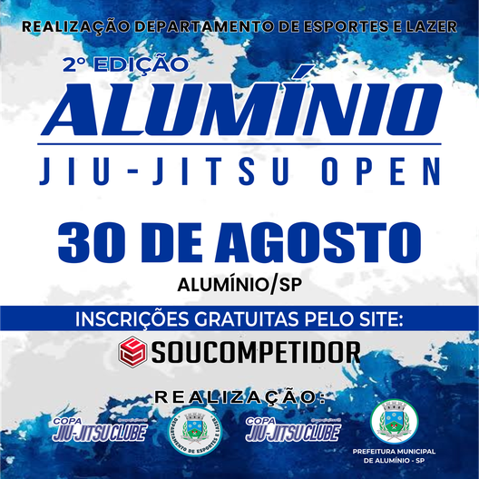 P2822-ALUMINIO JIU JITSU OPEN 2 - EDICAO