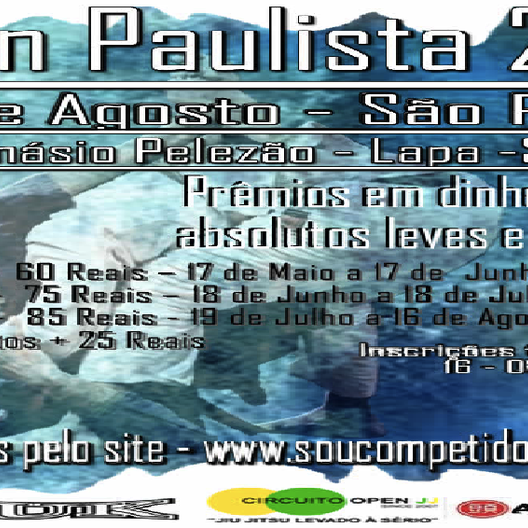 P0236-OPEN PAULISTA DE JIU JITSU 1 - EDICAO
