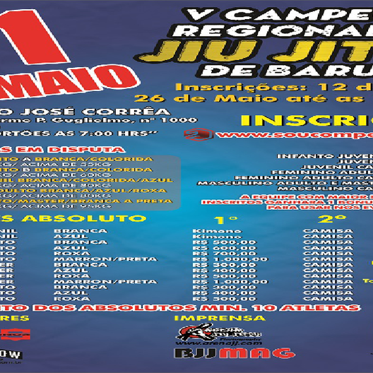 P0104-CAMPEONATO REGIONAL DE JIU JITSU DE BARUERI 5 - EDICAO
