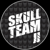 LOGO DA EQUIPE SKULL JJ TEAM - SOL NASCENTE/PÔR DO SOL-DF