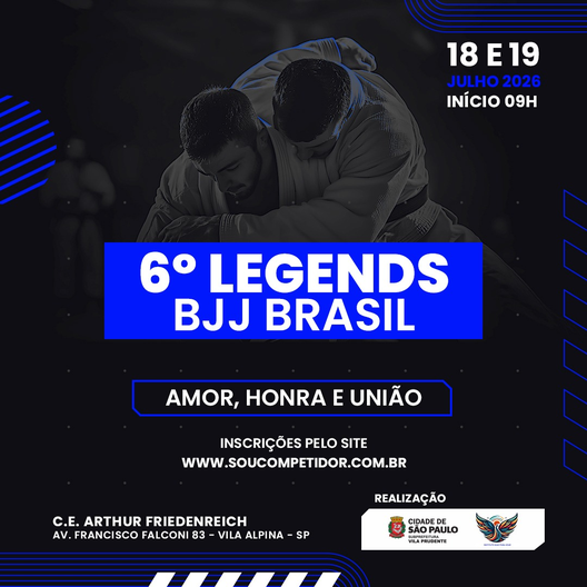 P2790-6º LEGENDS BJJ BRASIL 2026 - EDICAO