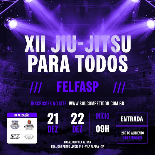 P2229-XII JIU-JITSU PARA TODOS FELFA SP 2024 - EDICAO