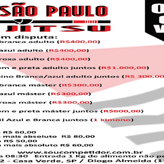 P0120-COPA SAO PAULO DE JIU-JISTU 5 - EDICAO