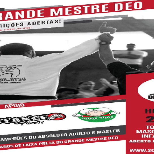 P0718-COPA GRANDE MESTRE DEO @@@ 1 - EDICAO