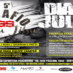 P0410-DESAFIO OSS KIMONOS DE JIU JITSU 5 - EDICAO