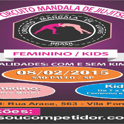 P0087-CIRCUITO MANDALA JIUJITSU (FEMININO/KIDS) 1 - EDICAO