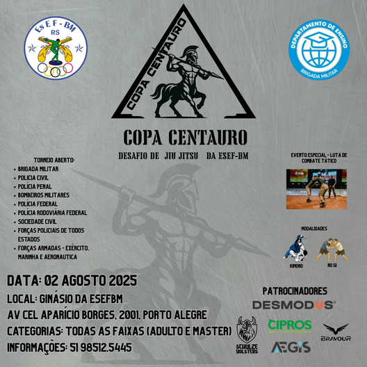 P2370-COPA CENTAURO DE JIU-JITSU 2025 - EDICAO