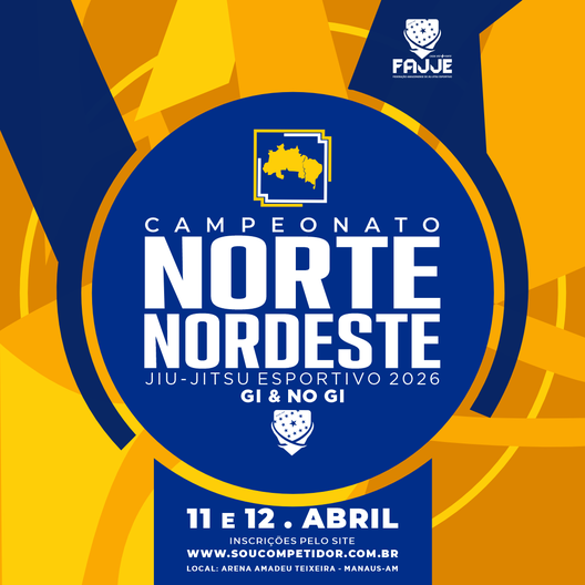 P2638-NORTE NORDESTE GI E NOGI DE JIU JITSU ESPORTIVO 2026 - FAJJE 2026 - EDICAO