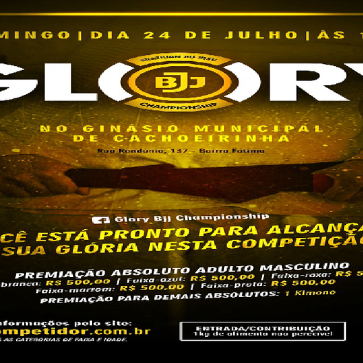 P0287-GLORY BJJ CHAMPIONSHIP I - EDICAO