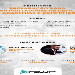 P0977-SEMINARIO PREPARACAO PARA RECEBER PORTADORES DE DEFICIENCIA EM ACADEMIAS E COMPETICOES 2019 - EDICAO