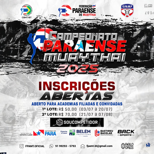 P2416-CAMPEONATO PARAENSE DE MUAY THAI 2025 - EDICAO