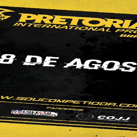 P1034-PRETORIAN INTERNATIONAL PRO BJJ 1 - EDICAO