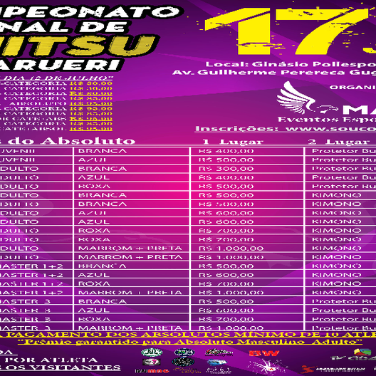P0205-CAMPEONATO REGIONAL DE JIU JITSU DE BARUERI 8 - EDICAO