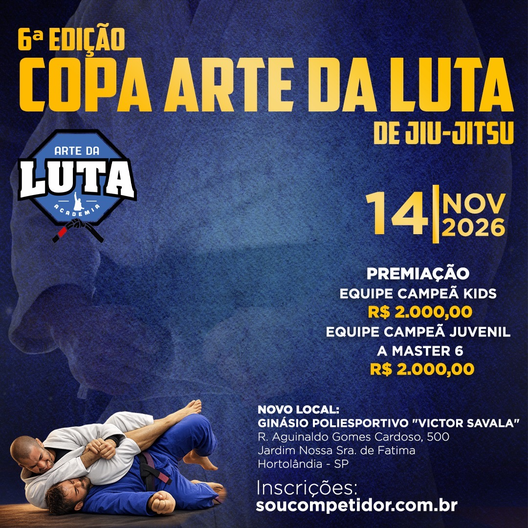 P2791-COPA ARTE DA LUTA DE JIU-JITSU 6 - EDICAO