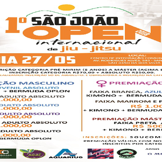 P0687-SAO JOAO OPEN INTERNACIONAL DE JIU-JITSU 1 - EDICAO