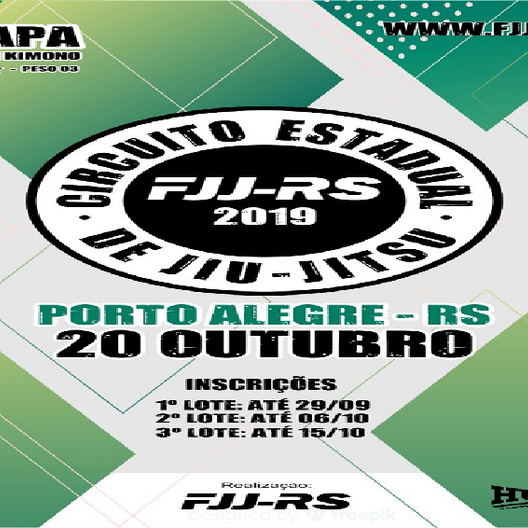 P1085-CIRCUITO ESTADUAL DE JIU-JITSU 2019 FJJ-RS 5 - ETAPA