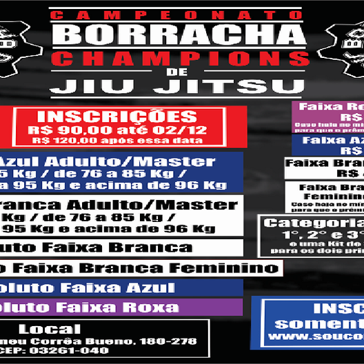 P0069-CAMPEONATO BORRACHA CHAMPIONS DE JIU-JITSU 1 - EDICAO