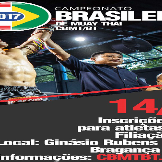 P0505-CAMPEONATO BRASILEIRO DE MUAY THAI 2017 - EDICAO