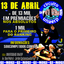 P2279-CIRCUITO UNAERP DE JIU-JITSU GI E NOGI 1 - ETAPA