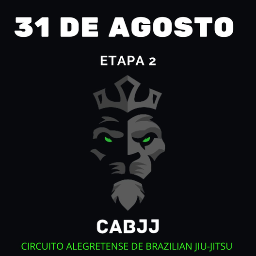 P2422-CABJJ – CIRCUITO ALEGRETENSE DE BRAZILIAN JIU-JITSU 2 - ETAPA
