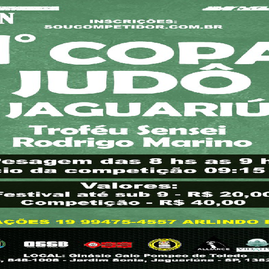 P0832-COPA JUDO DE JAGUARIUNA 1 - EDICAO