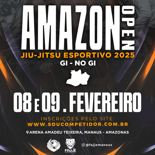 P2215-AMAZON OPEN DE JIU-JITSU ESPORTIVO - GI E NOGI 2025 - EDICAO