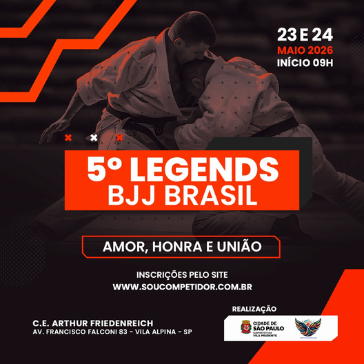 P2739-5º LEGENDS BJJ BRASIL 2026 - EDICAO