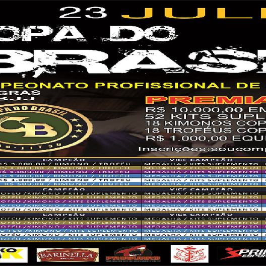 P0473-COPA DO BRASIL DE JIU JITSU 1ª - EDICAO