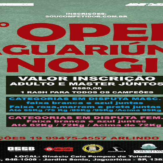P0831-OPEN JAGUARIUNA NOGI  1 - EDICAO